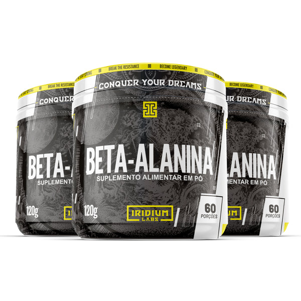 Kit 3x Beta Alanina - 120g Iridium Labs