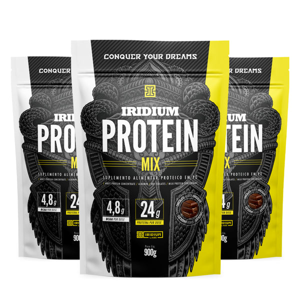 Kit 3x Iridium Protein Mix - 3 unidades com 900g cada