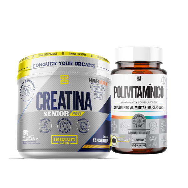 Creatina Senior Pro - 180g + Polivitamínico 30 cáps