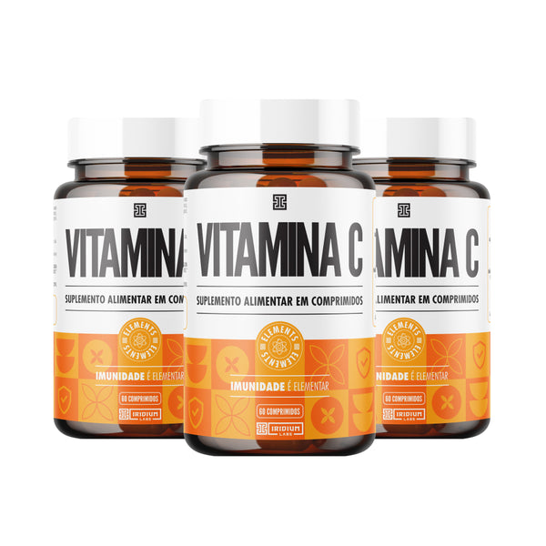 Kit 3x Vitamina C 1.000mg - 3 caixas c/ 60 comps cada
